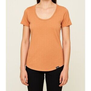 Patagonia Women’s Scoop Neck Short Sleeve Orange T-Shirt Size S Casual Pre-Owned